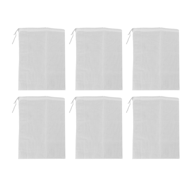 12Pcs Reusable Empty Tea Bags Drawstring Spice Cheesecloth Soup Bags