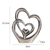 Double Heart Ornament,Double Heart Ceramic Statue,Home Decoration sculpture,Creative Home Modern