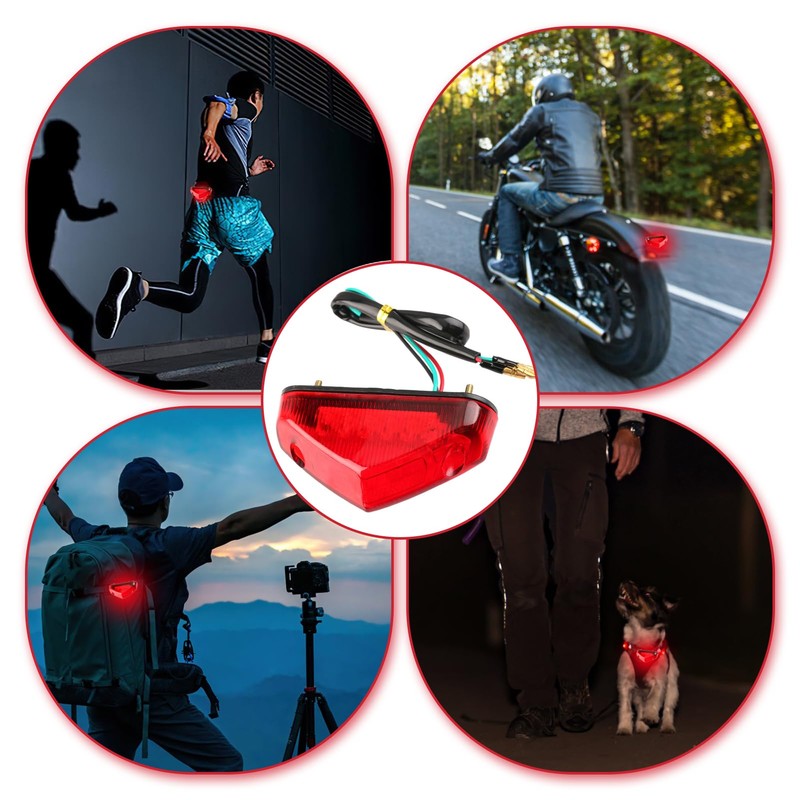 Wonvify Motorcycle Rear Light Universal