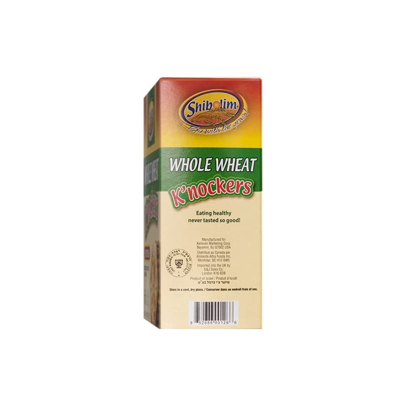 Shibolim Whole Wheat Crackers with Everything Seasoning, 6oz (2 Pack)