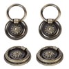 Gad2go 6 Pack Drawer Ring Pull Handles 1.77 Inch Vintage