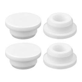 6pcs Rubber Sink Spillover Covers, Silicone Bathroom Sink Spillover Hole Cover Reusable Sink Spillover Caps Round Sink Drain Insert Plug for Basin Trim Kitchen