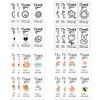 400 Pcs Thank You Sticker Labels - Oval Cute Pattern