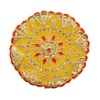 Aditri Creation Set of 4 Round Mat Aasan Velvet Pooja