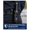 360° Rotating Retractable Baton Holster – Adjustable Plastic Belt Holder