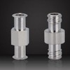 10Pcs Coupler Luer Syringe Connector Metal Double Joints Luer Lock