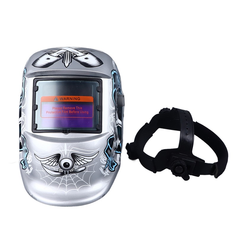 Auto Darkening Welding Helmet 93x43mm Large View Screen 2 Sensors