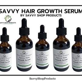 Savvy Hair Growth Serum (Hair Growth Oil) Organic Hair Nutrition Haircare