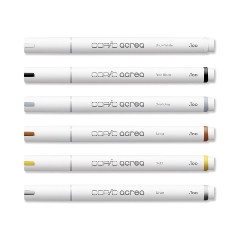 Copic acrea Set of Essentials Paint Markers with Water and