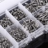 800pcs M2 Cross Drive Cabeza plana Tornillos autorroscantes Sujeción de
