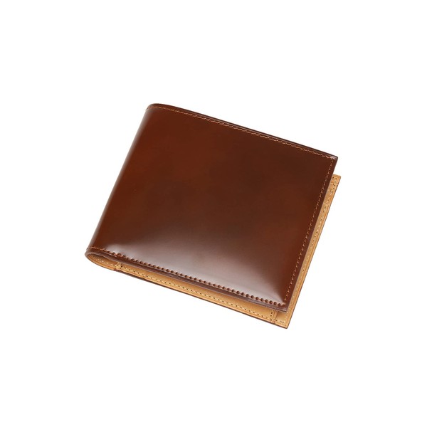 Glücklicher Kerl GK-010 Cordovan Bi-Fold Wallet, Men's, Coin Purse Included,