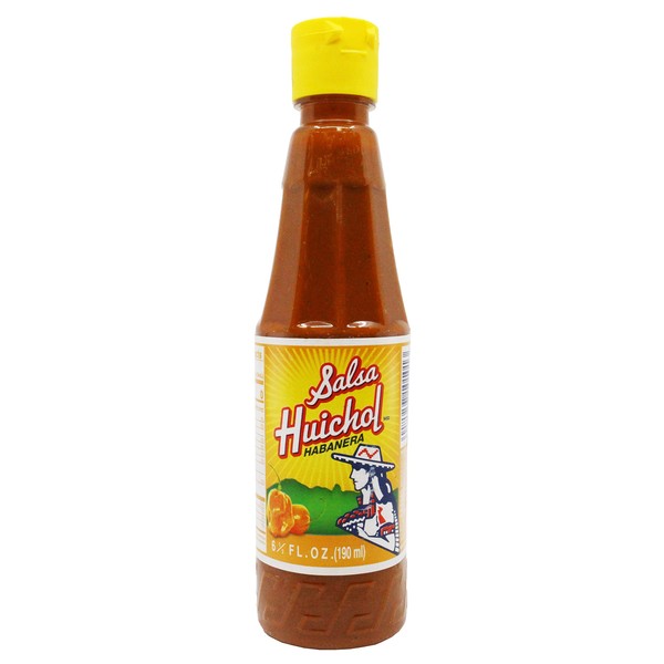 Salsa Huichol Habanera Hot Sauce (1 x 6.5 oz. Bottle)