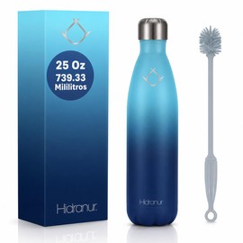 Termo de Acero Inoxidable 25 Oz (739.33 ml) Doble Aislamiento Térmico, Termo Para Café Tapa Hermética, Termo, Incluye Cepillo de Lavado, No Tóxico, Li