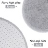 DETUM Grey Rug Soft Fluffy Oval Rugs Kids Rug for