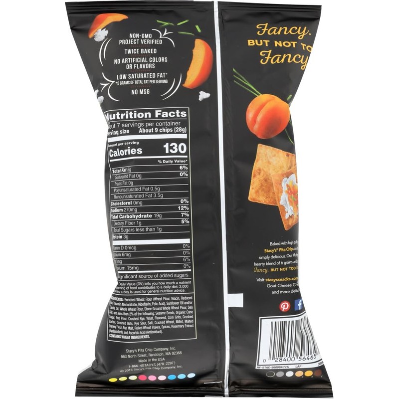Stacy's Multigrain Pita Chips 7.33 oz. Bag (Pack of 3)