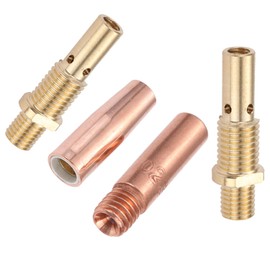 MIG Welding Gun Kit .023" Tip Nozzle Diffuser Fit for 100L Tweco Mini/#1 Include (Contact Tips 11-23 0.023", Gas Nozzles 21-50 1/2", 35-50 Welding Diffuser) (40Pcs)