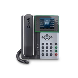 Poly Edge E320 IP Desk Phone (Plantronics + Polycom) – Designed for Hybrid Work – 8-line Keys Supporting up to 32 Lines - Integrated Bluetooth for Mobile Phone and Headset Pairing