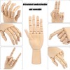WEZCHUGHAOL 11.8-inch Realistic Art Wooden mannequins, Flexible and Movable Fingers
