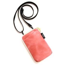 Agility affa "Park Pochette" Smartphone Shoulder Bag, Mini Bag, Smartphone Bag, Pouch, Women's, Leather, Adult, Small, Stylish, Made in Japan, Pink