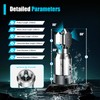 Rotating Spraying Tank Jet Nozzle,3/4 in Internal Thread Washing Nozzle,3
