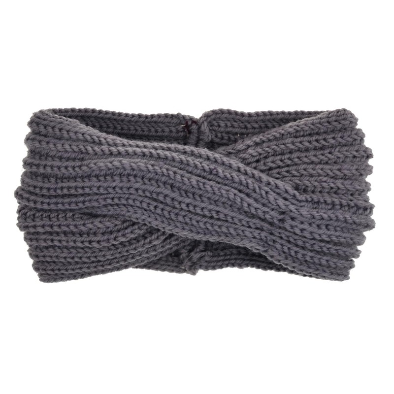 DRESHOW 4 Pack Crochet Knit Turban Headband Warm Bulky Crocheted