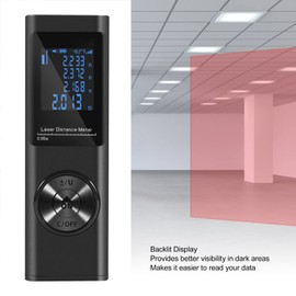 Laser Rangefinder, Maximum Distance of 40 m, Laser Rangefinder with Automatic Voice Prompt for Measuring in Pythagoras Mode, for Measuring Distance, Area