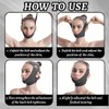 ZOPJUMA Reusable Chin Strap, V-shaped Chin Face Tightening Band, Face