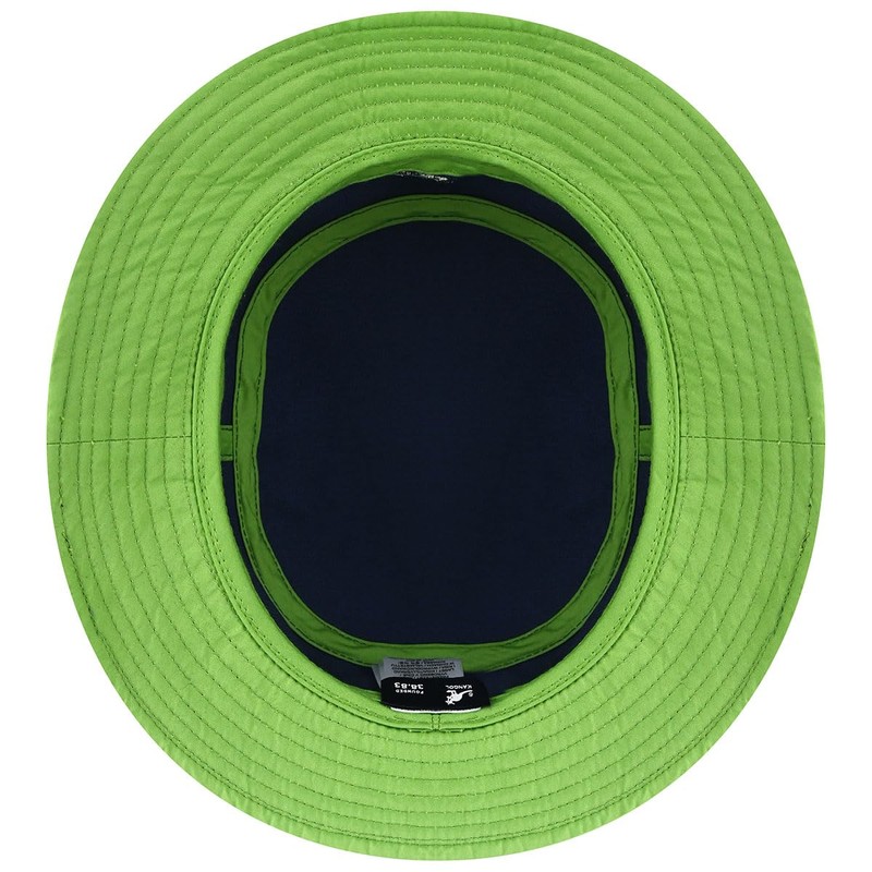 Kangol Stripe Lahinch Bucket Hat, Blue (Navy), Medium