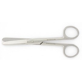 Gima - Straight Surgical Scissors, Blunt End, Length 11.5 cm, Stainless Steel