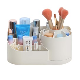 DoocliB Make Up Organizer, 360° Drehung Schminktisch, Multifunktionale Kosmetik, Badezimmer,Makeup Bürsten, für Lippenstift Kosmetik Aufbewahrung