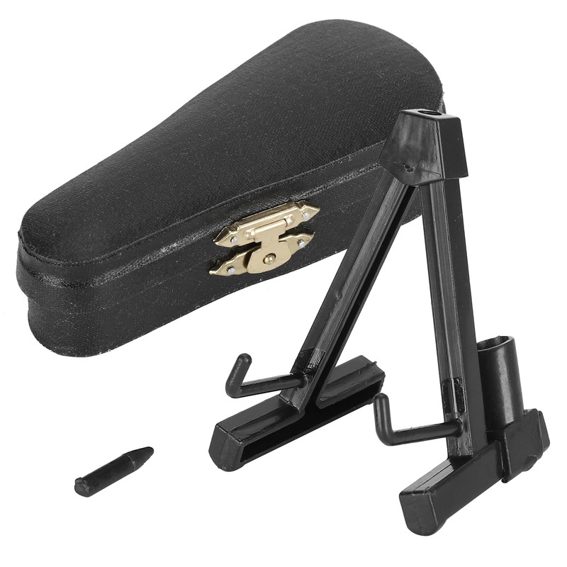 Mini Bass Ornaments Wooden Small Musical Instrument Model Home Decoration