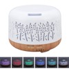 Desktop Humidifier 300ml Wood Grain Design Low Noise Aromatherapy Humidifier