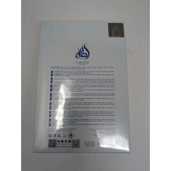 ART OF THE UNIVERSE BY LATTAFA Pride 3.4 FL OZ