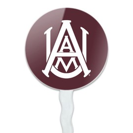 GRAPHICS & MORE Alabama A&M University Primary Logo Cupcake Picks Toppers Decoration Set of 6