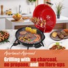 Electric BBQ Grill Techwood 15-Serving Indoor/Outdoor Electric Grill for Indoor