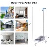 YONILL Dust Pans with Long Handle - Metal Upright Dustpan