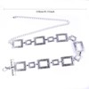 Silver Boho Chain Belt for Women Adjustable Waist Body Layering