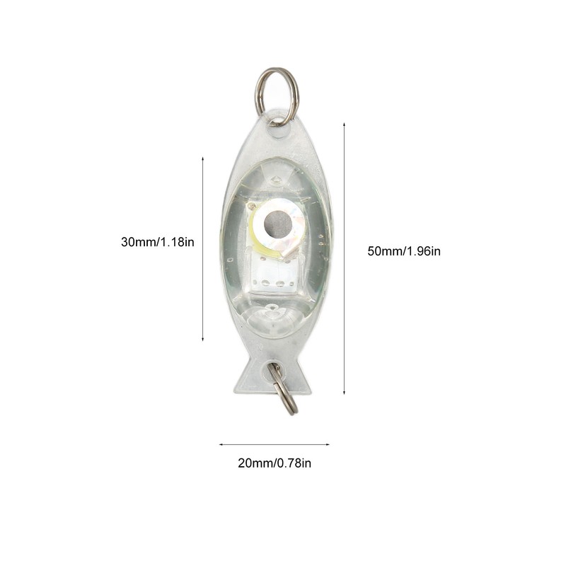 10Pcs LED Underwater Fishing Lure Light Eye Shape Deep Drop