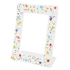 Glass Of Venice Murano Glass Photo Frame Pantalon 4X6 Inch - White