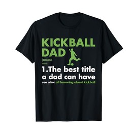 Sport Dad Definition Kickball T-Shirt, black