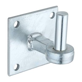 Hardware-Solutions 1PC Bolt on Anchor Plate - Galvanised Steel Gate Hook - for Hanging Gates, Ropes or Chains - Outdoor Use