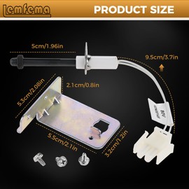 IGN00145 Furnace Igniter, 768A 815 Hot Surface Ignitor with Installation Bracket and Screws kit, 80Volt, Silicon Nitride