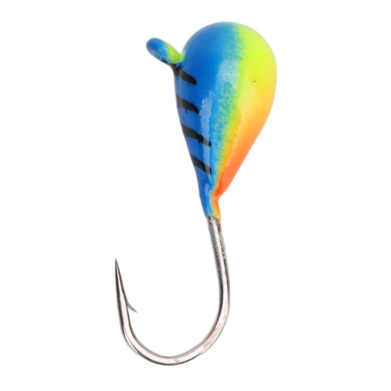 5 Pcs Ice Fishing Jigs Kit High Carbon Steel Ice