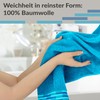 Lashuma Lugano Guest Towels 30 x 50 cm Blue Aquamarine