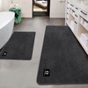 RTBQJ-AT Dark Grey Bath Mat Non Slip Extra Large Bath