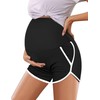 Peauty Summer Gray Maternity Shorts Active Plus Size Maternity Shorts