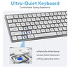 White Aluminum Backlit Keyboard for Apple Mac OS,Plug-N-Play, USB-A/USB-C Wired