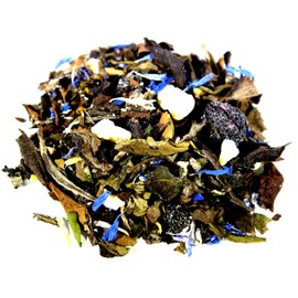 Nelson's Tea - Blueberry White Chocolate - White Loose Leaf Tea - white tea, white chocolate pieces, dried blueberries, and cornflowers - 1 lb.