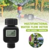 Unbranded Digital Water Flow Meter 3/4" Hose Water Meter Consumption