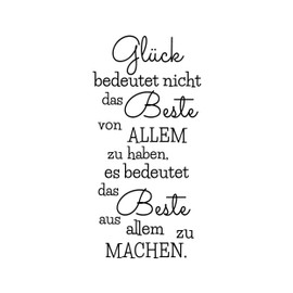 Newstamps Stamp Glück bedeutet nicht Motif Stamp Large Wooden & Rubber for Card Making, Wooden Stamps, Sayings, Sayings, Text Stamp, Lettering, Scrapbook, Textile Stamp, Decoration